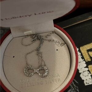 Silver Infinity Crystal Necklace